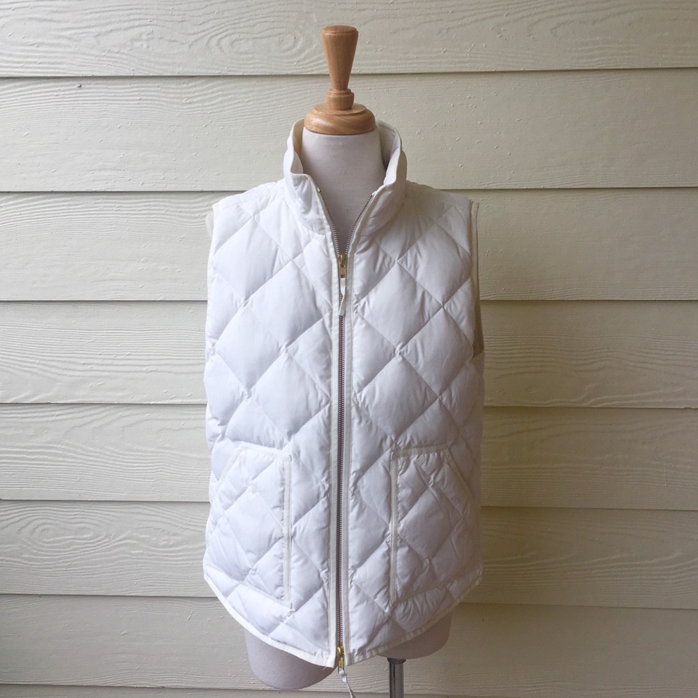 Vest women’s J Crew quilted down filled
